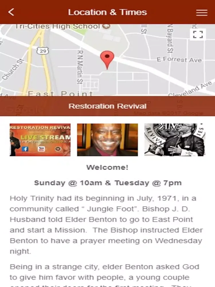 Restoration Revival Church iPad 应用截图