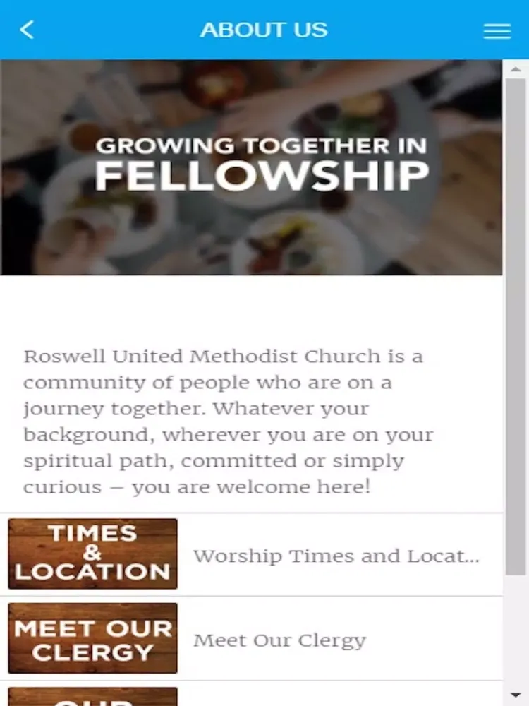 Ảnh chụp màn hình của Roswell UMC iPad 