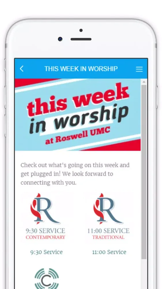 Ảnh chụp màn hình của Roswell UMC