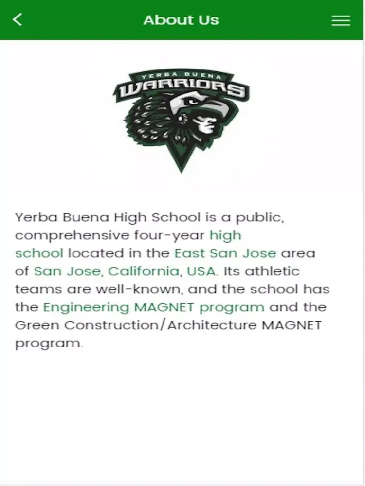 Yerba Buena high School iPad 应用截图