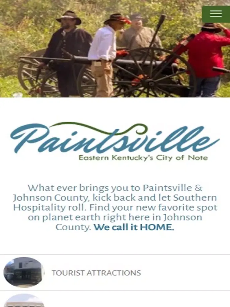 ภาพหน้าจอของ Paintsville KY Tourism iPad 
