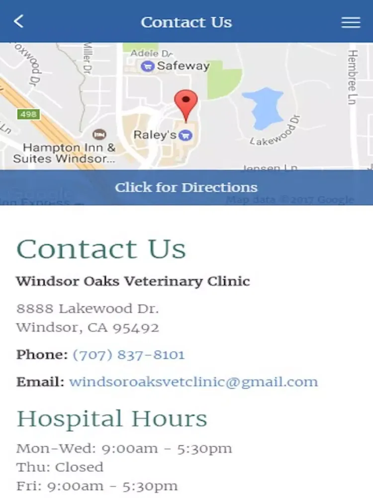 Windsor Oaks Veterinary Clinic iPad  স্ক্রিনশট
