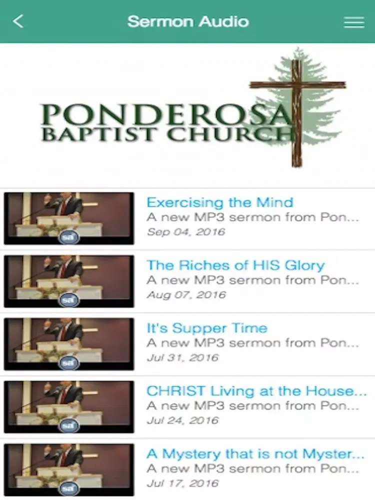 Ponderosa Baptist Church iPad  Screenshots