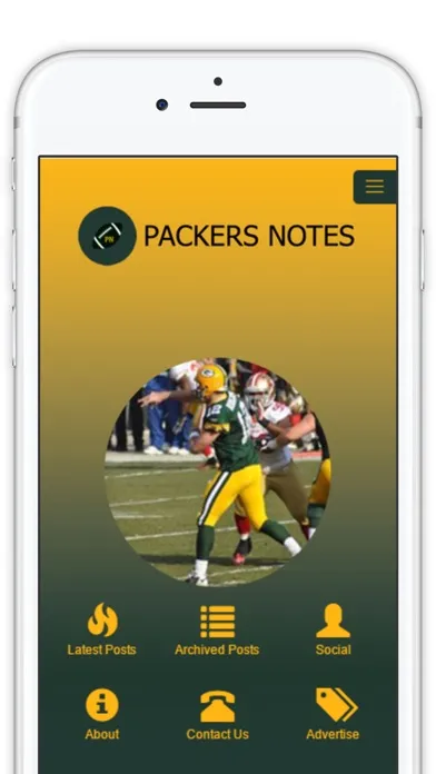 Tangkapan skrin Official Mobile App of PackersNotes.com