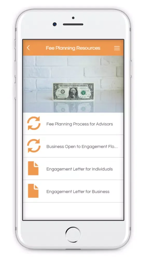 Tangkapan layar Blueprint Advisor App