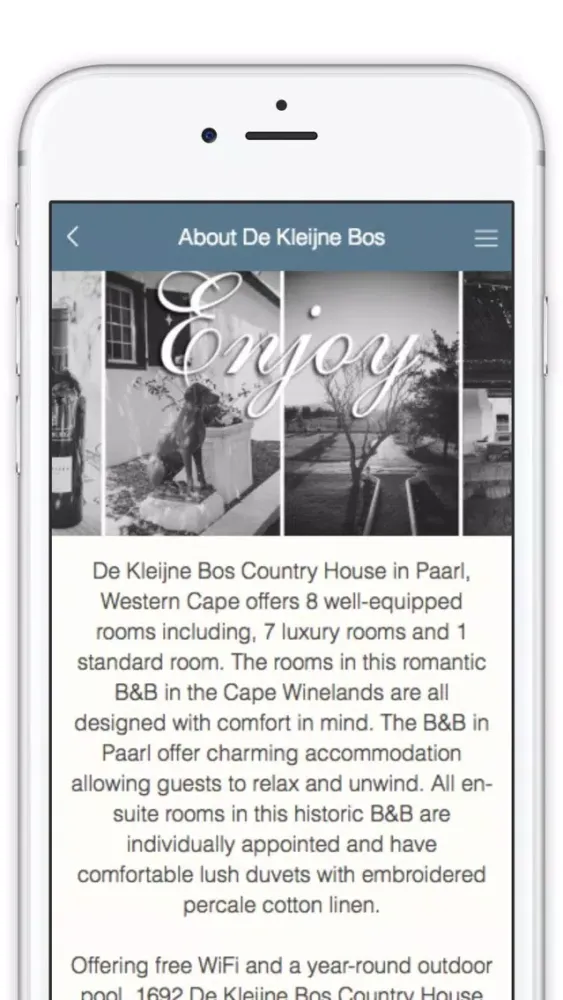Captures d'écran de De Kleijne Bos Mobile App