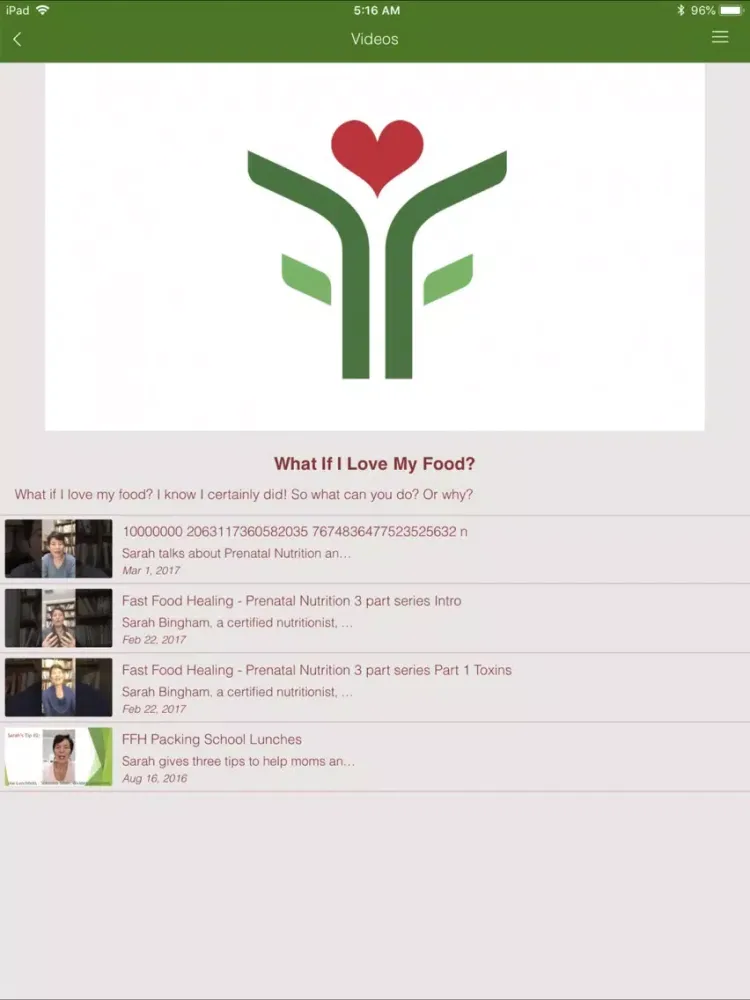 Fast Food Healing iPad 应用截图