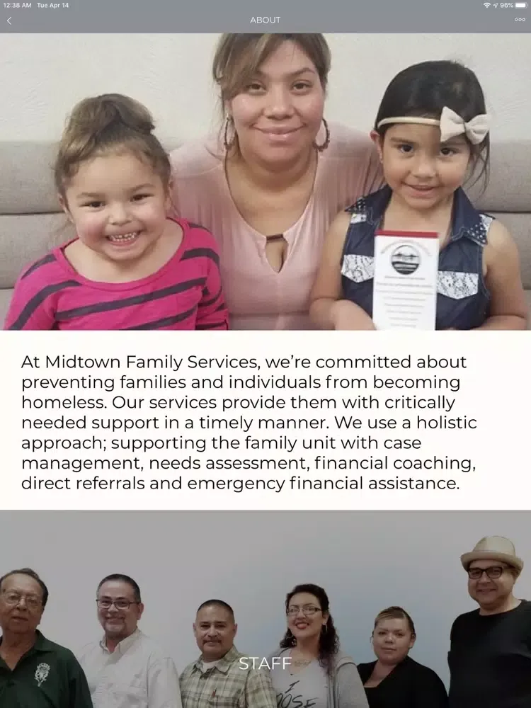 ภาพหน้าจอของ Midtown Family Services iPad 