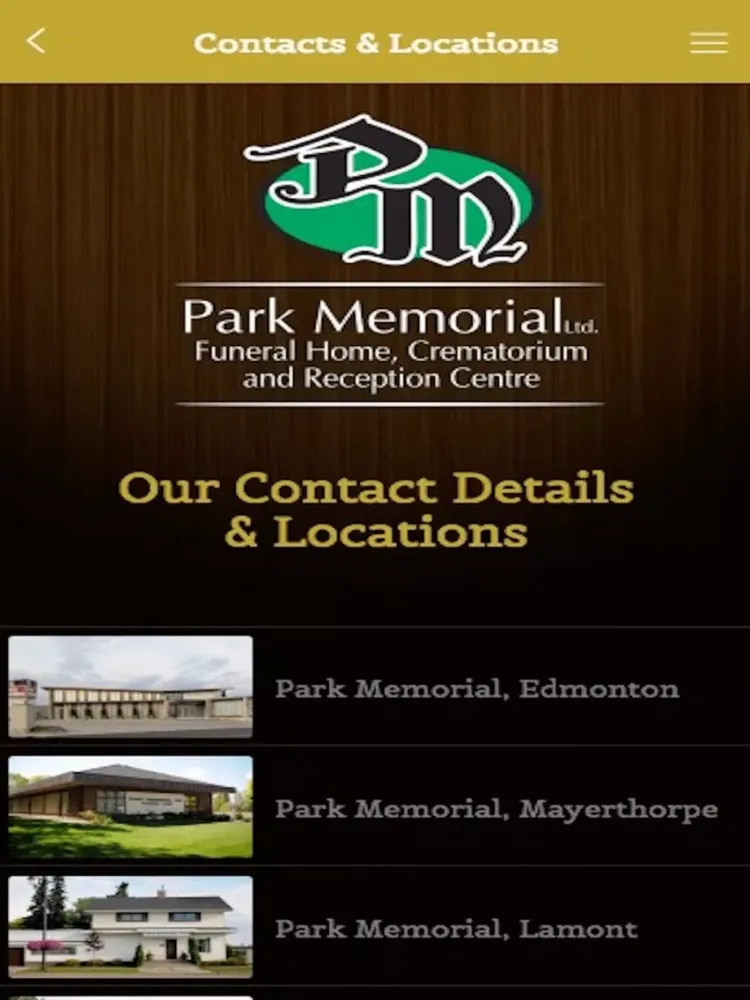 Captures d'écran de Park Memorial iPad 