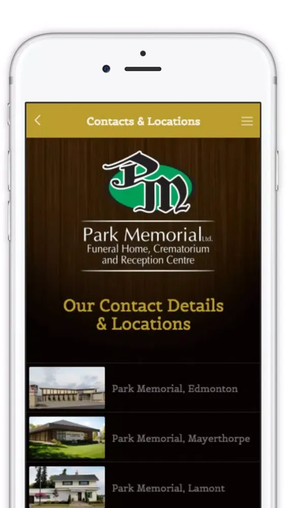 Captures d'écran de Park Memorial