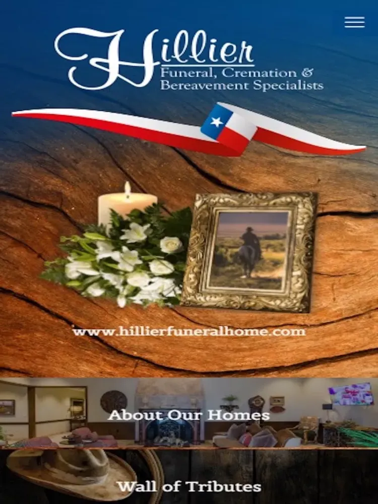 Zrzuty ekranu Hillier Funeral Homes iPad 