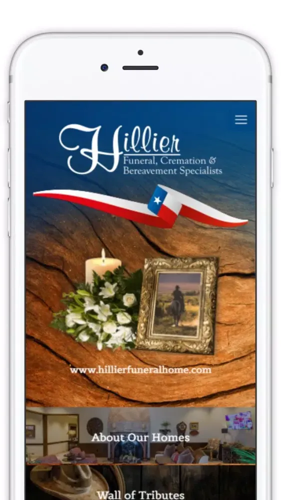 Zrzuty ekranu Hillier Funeral Homes