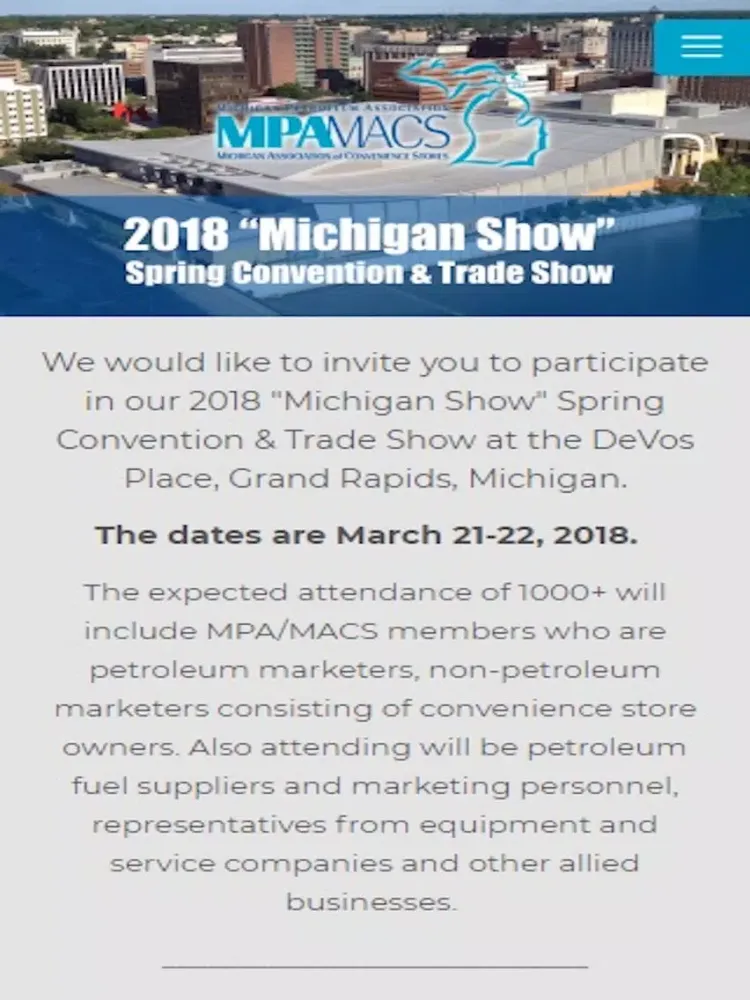 MPA MACS Trade Show iPad  スクリーンショット