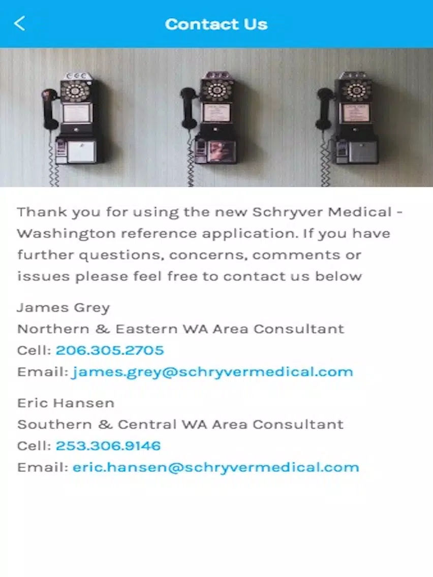 Schryver Medical Washington Reference App iPad 应用截图