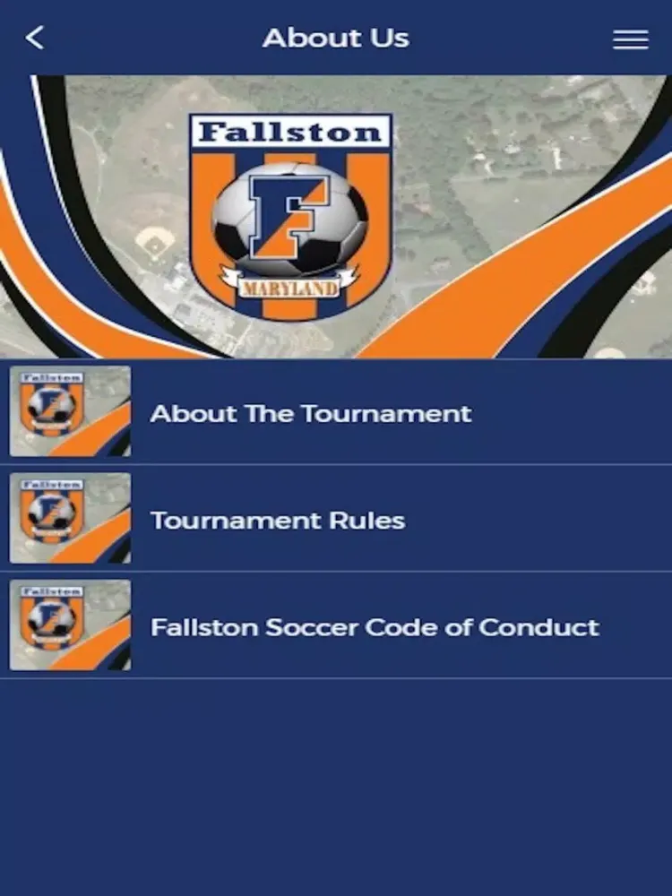 Tangkapan skrin Fallston Soccer iPad 