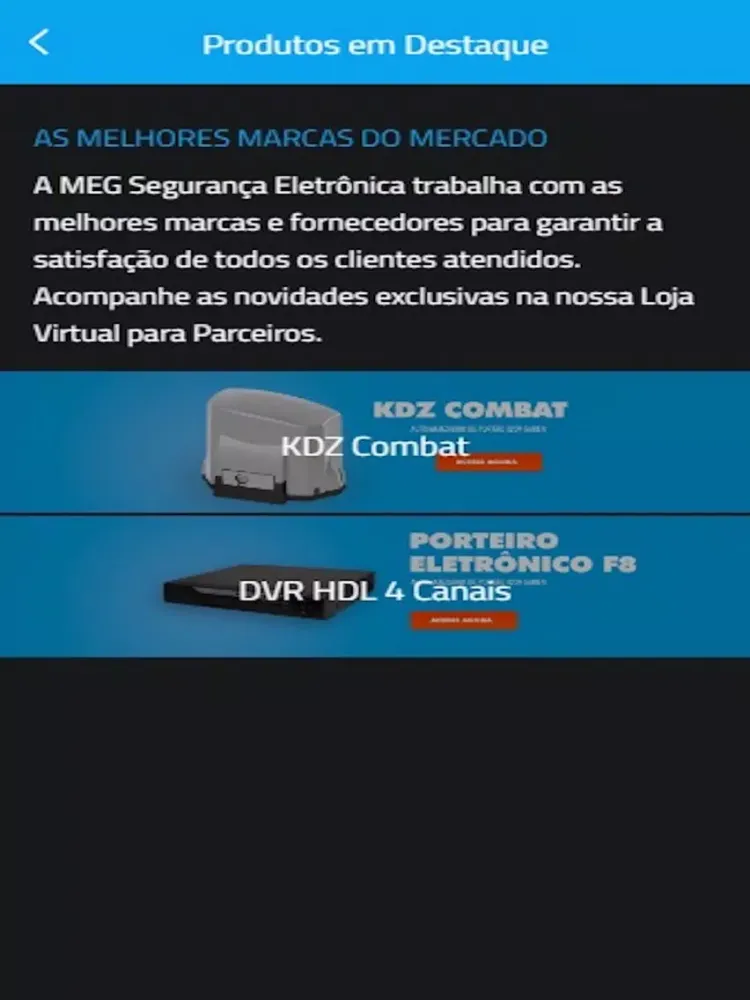 MEG Segurança Eletrônica iPad  سکرین شاٹس