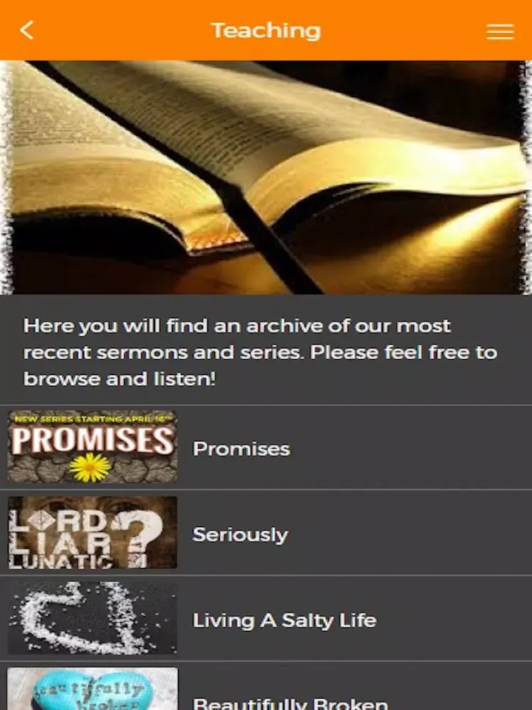 Скриншоты Radiant Church Charlotte App iPad 