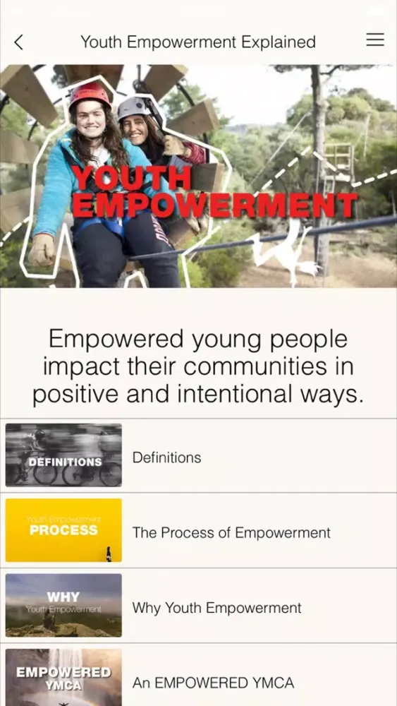 YMCA Australia Youth Empowerment Screenshots