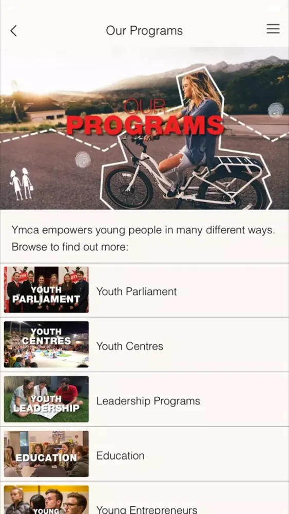 YMCA Australia Youth Empowerment Screenshots