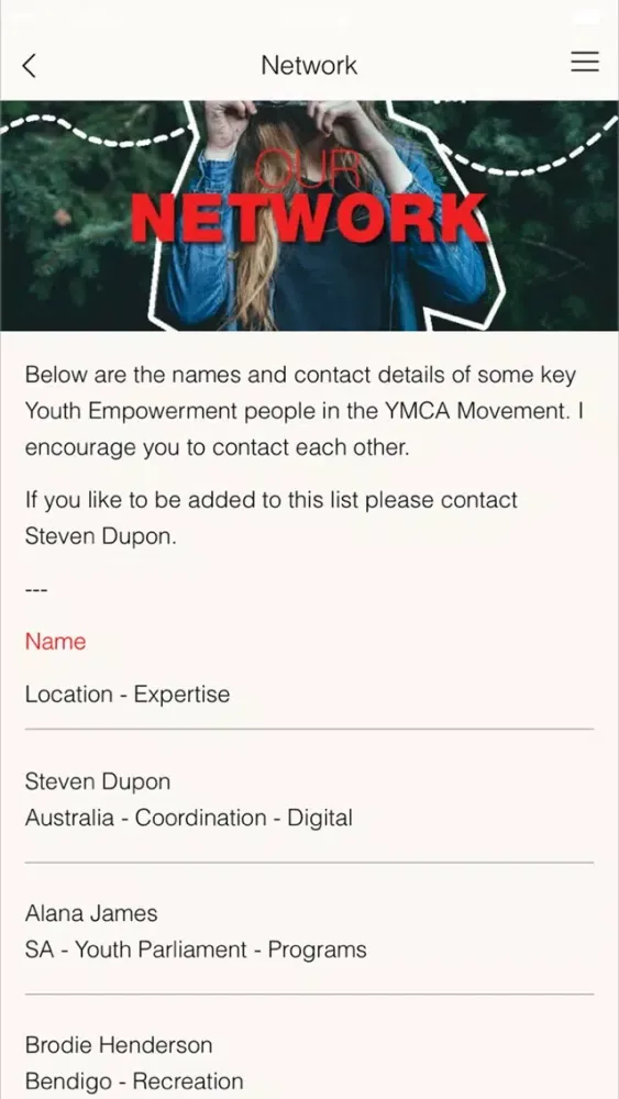 YMCA Australia Youth Empowerment Screenshots