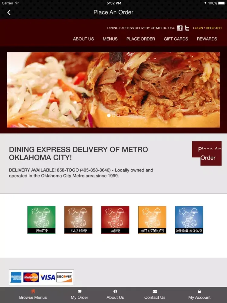 Скриншоты Dining Express 858-ToGo iPad 