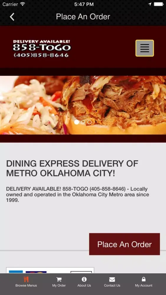 Скриншоты Dining Express 858-ToGo