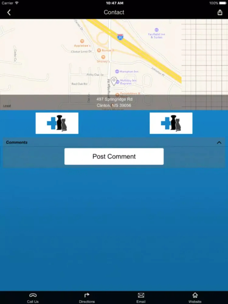 Animal Hospital of Clinton iPad  Screenshots