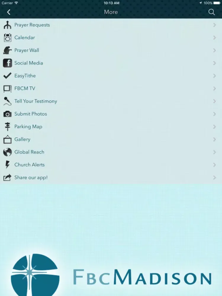 Capturas de pantalla de First Baptist Church of Madison iPad 