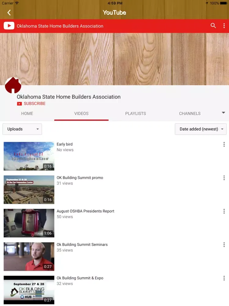 Oklahoma State Home Builders Association iPad  Screenshots
