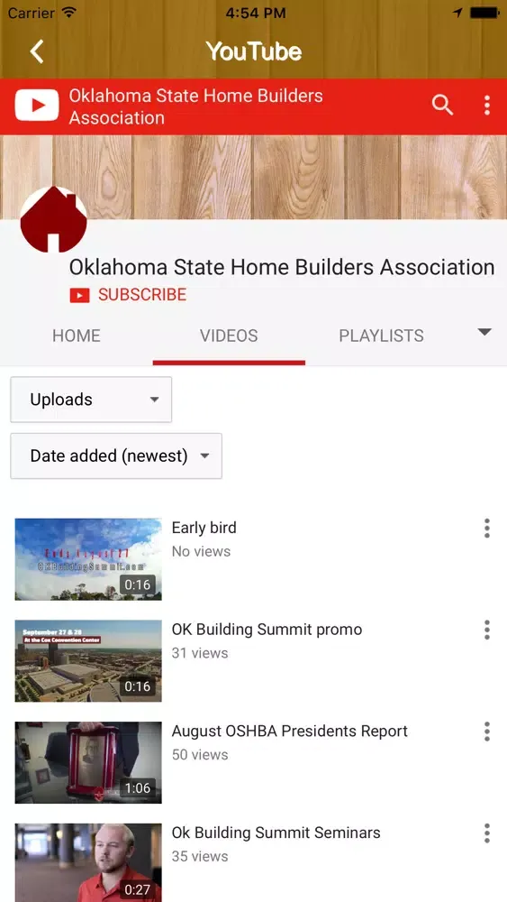Oklahoma State Home Builders Association Screenshots
