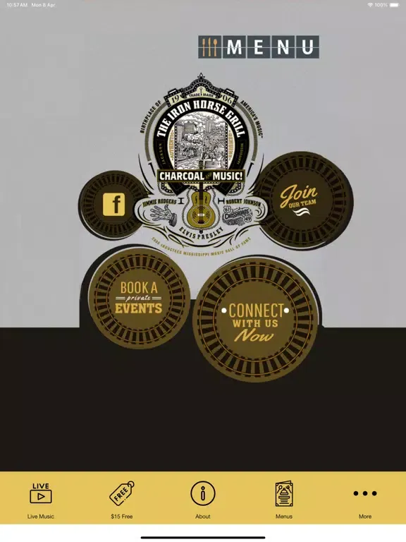 Zrzuty ekranu The Iron Horse Grill iPad 