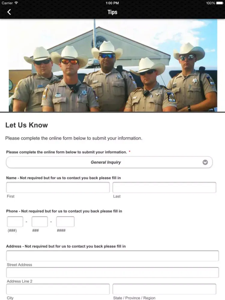 Скриншоты Rankin County Sheriff's Office iPad 