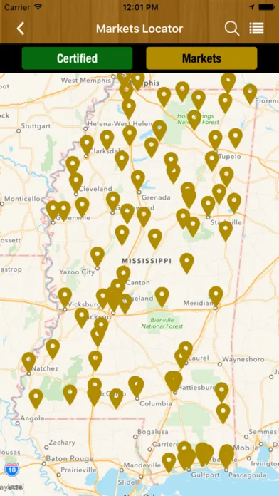 Screenshot di Mississippi Farmers Market