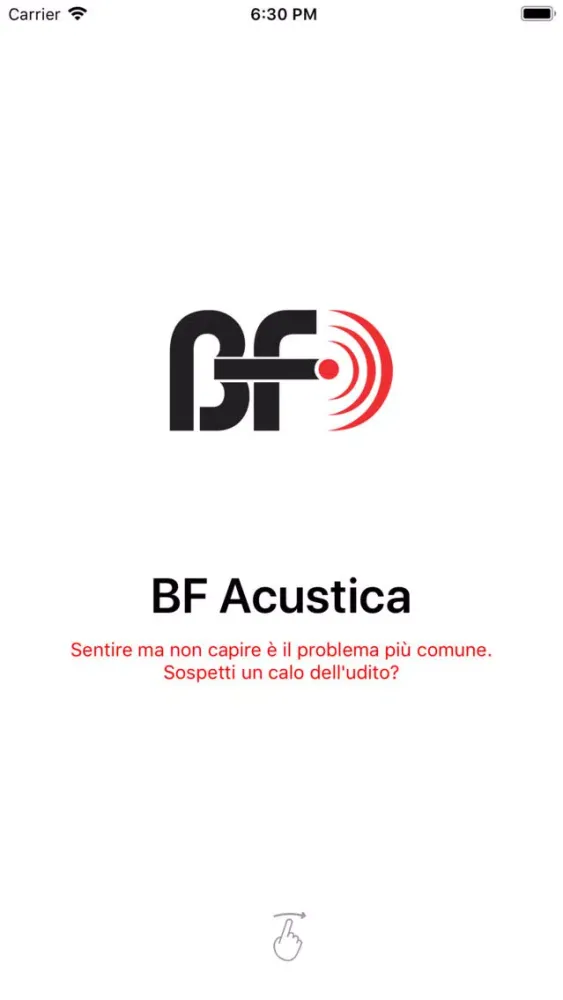 Capturas de tela do BF Acustica