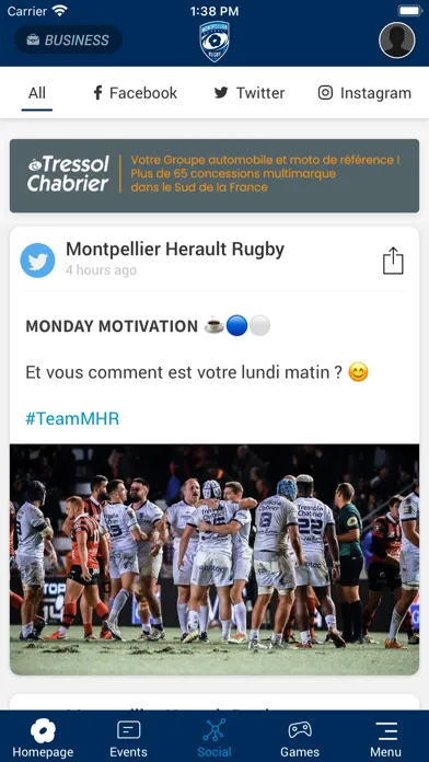 Montpellier Herault Rugby 스크린샷
