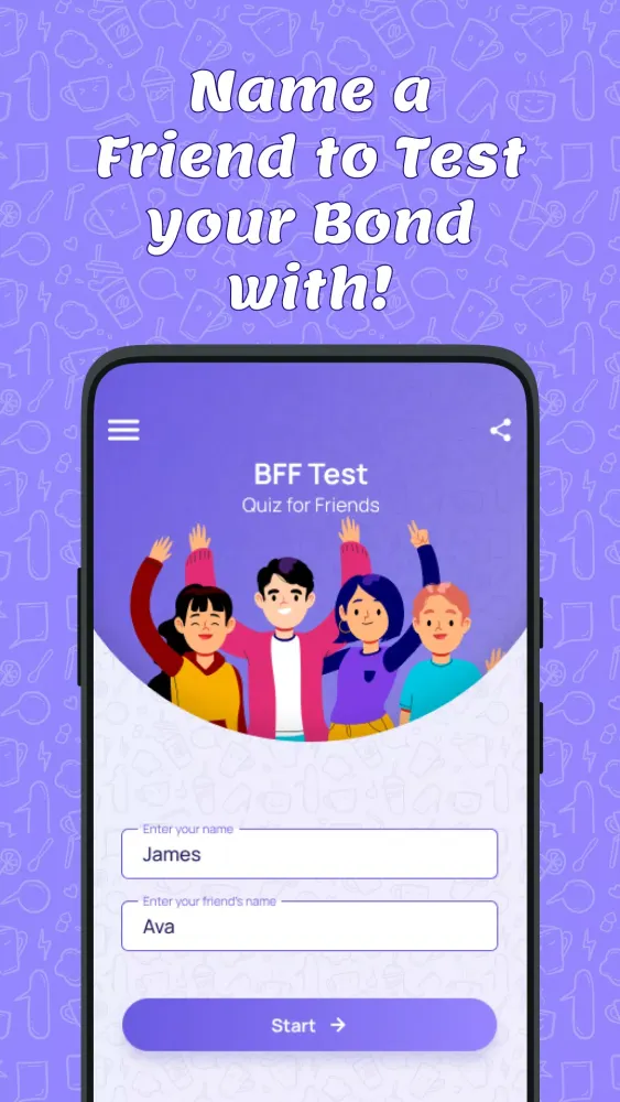 Tangkapan skrin BFF Test