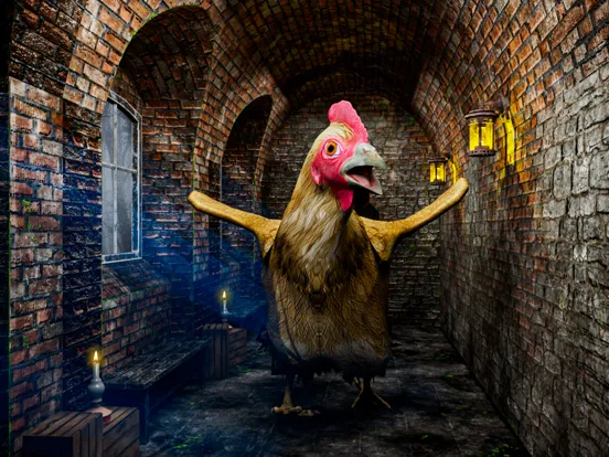 Tangkapan layar Scary Chicken Escape Game iPad 
