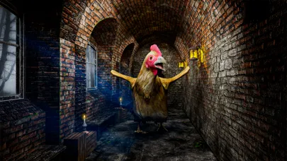 Tangkapan layar Scary Chicken Escape Game