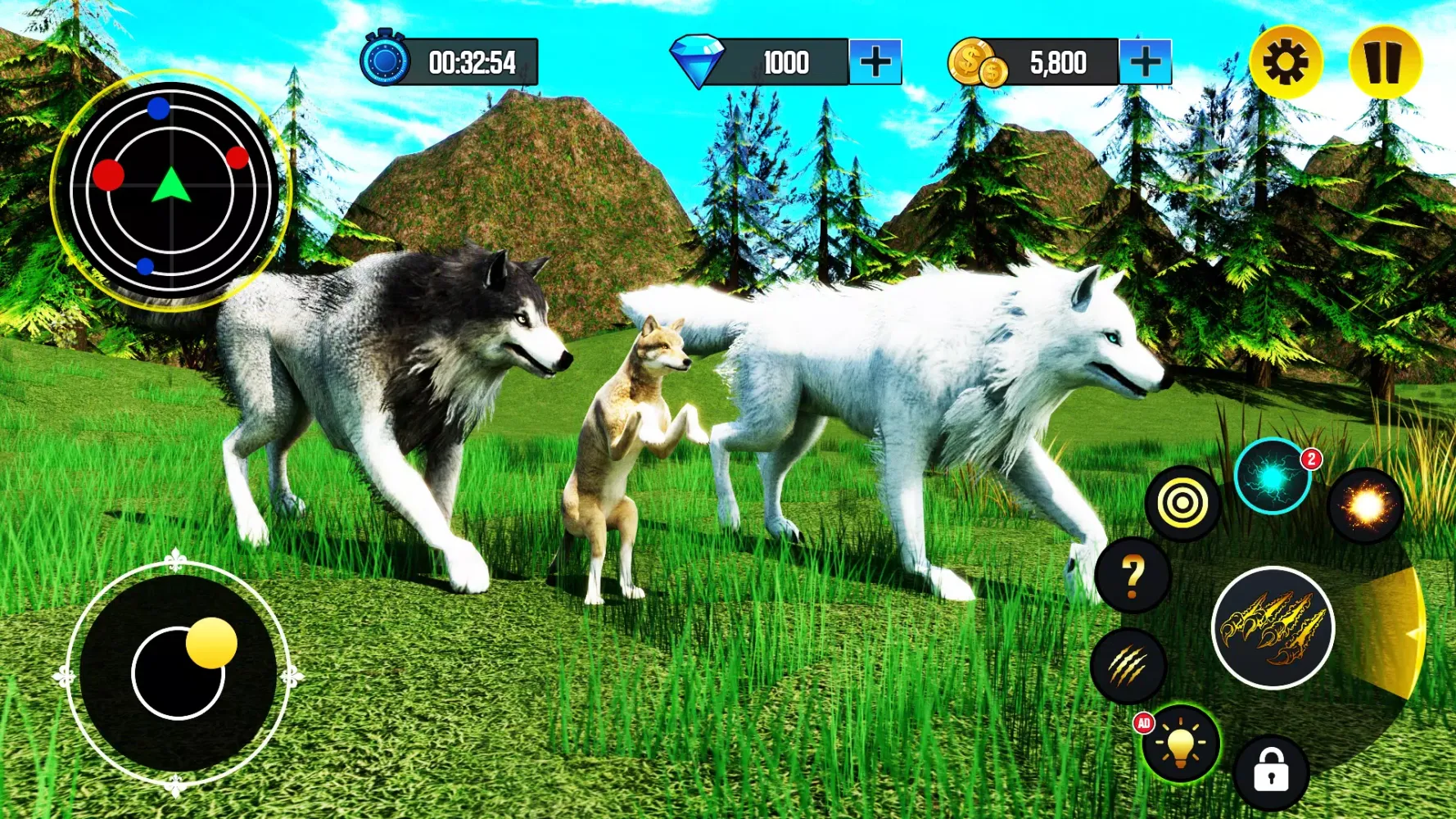 Wild Wolf Simulator Life Game Screenshots