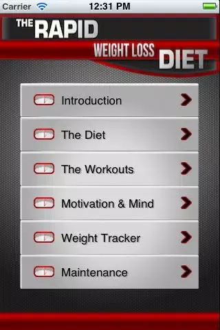 Rapid Weight Loss Diet App Screenshots