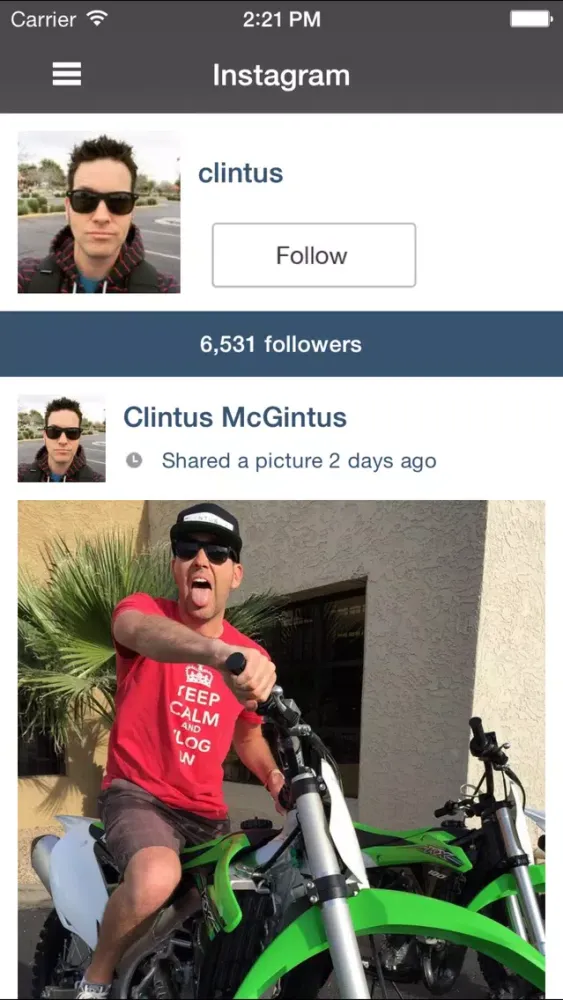 Capturas de tela do ClintusTV