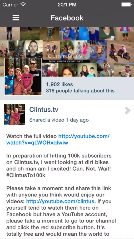 Capturas de tela do ClintusTV