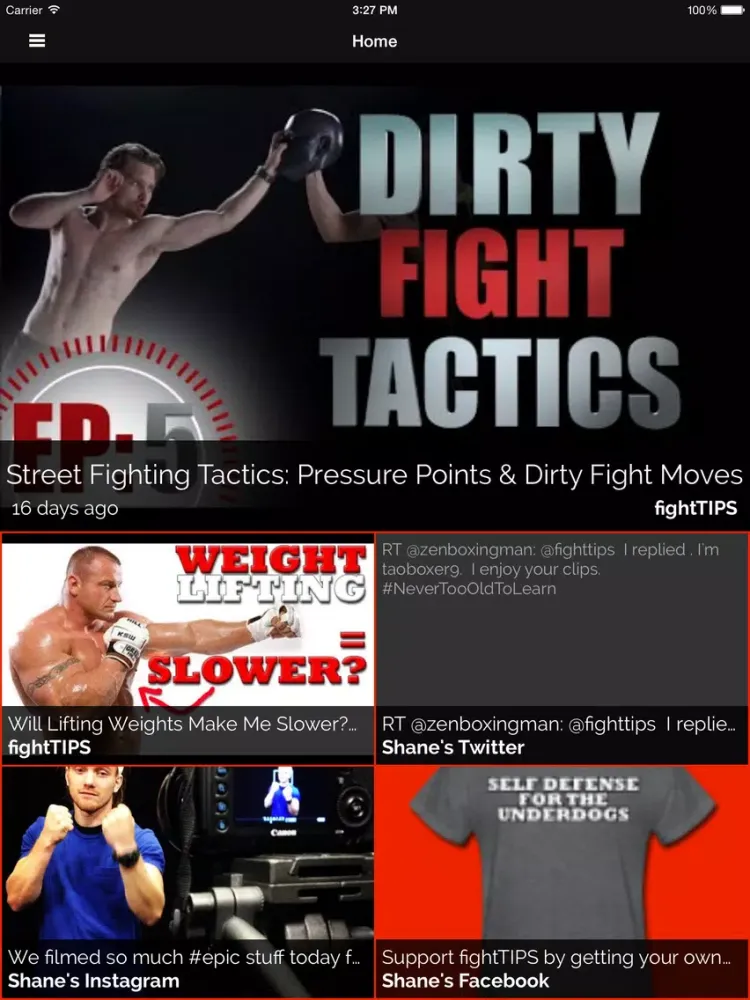 ภาพหน้าจอของ fightTIPS Self Defense Guides iPad 