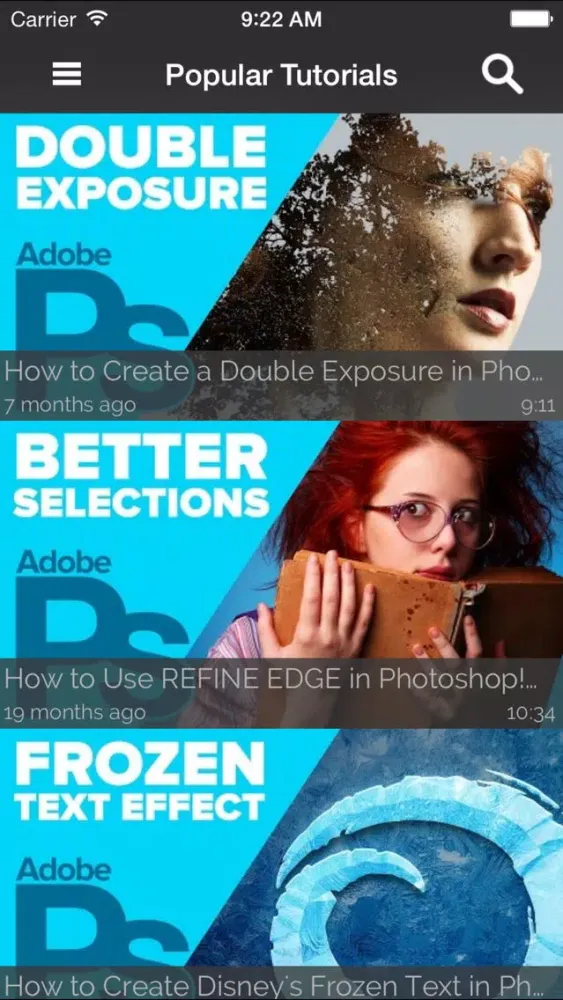 Screenshot di Video Tutorials for Photoshop