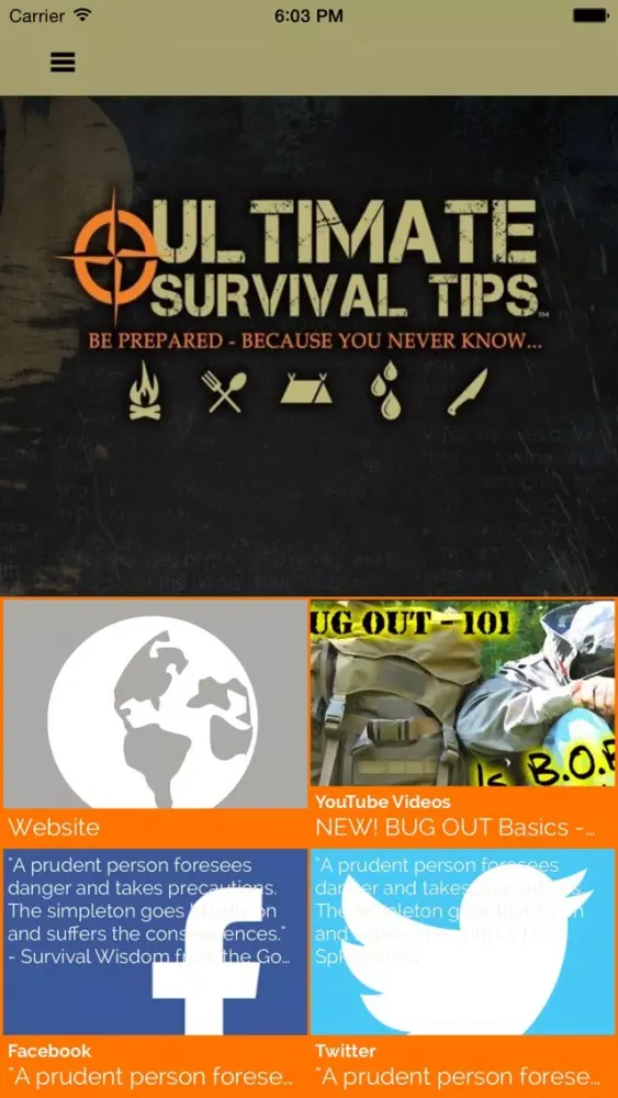 Ultimate Survival Tips سکرین شاٹس