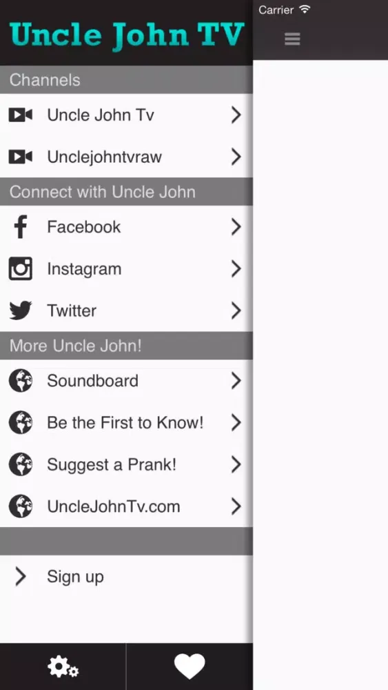 Screenshot di UncleJohnTv App