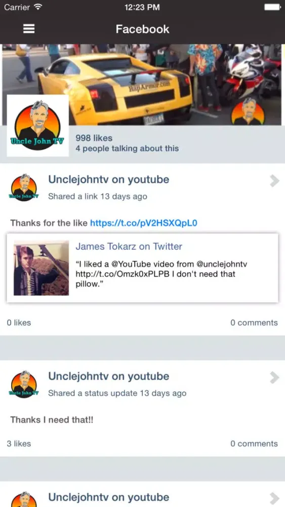 Screenshot di UncleJohnTv App