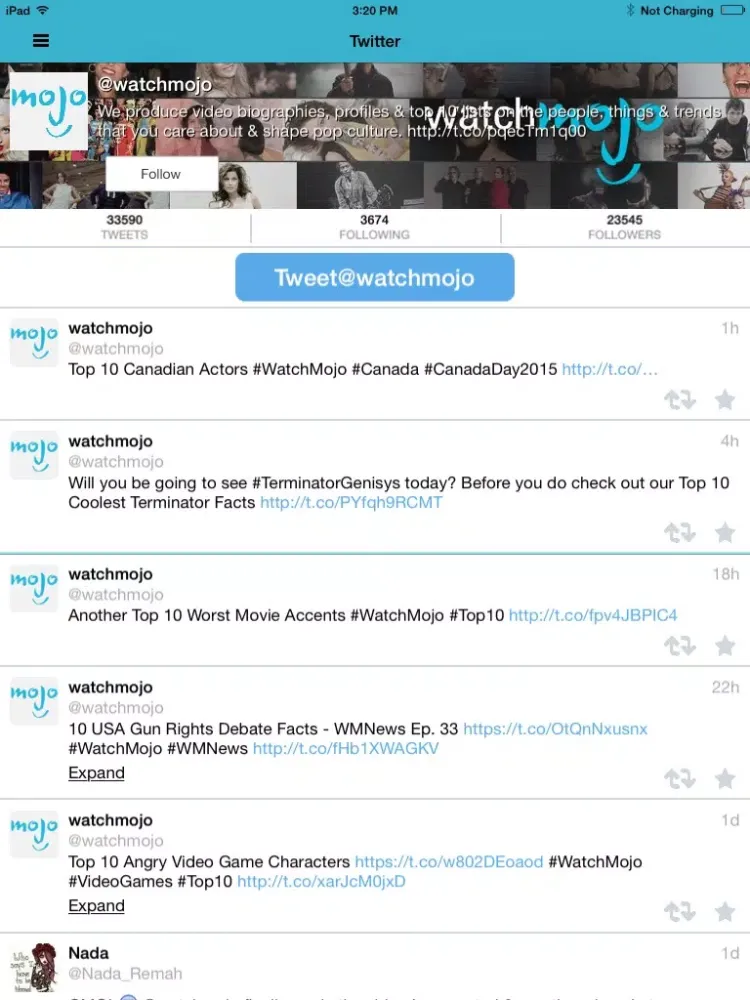 WatchMojo App iPad  Ekran Görüntüleri