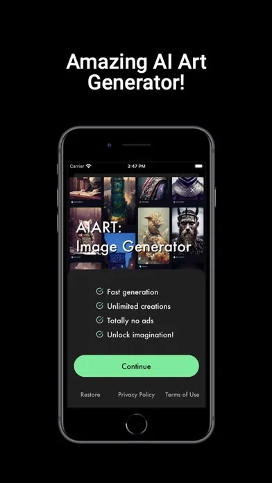 Screenshot di AIART: AI Image Generator