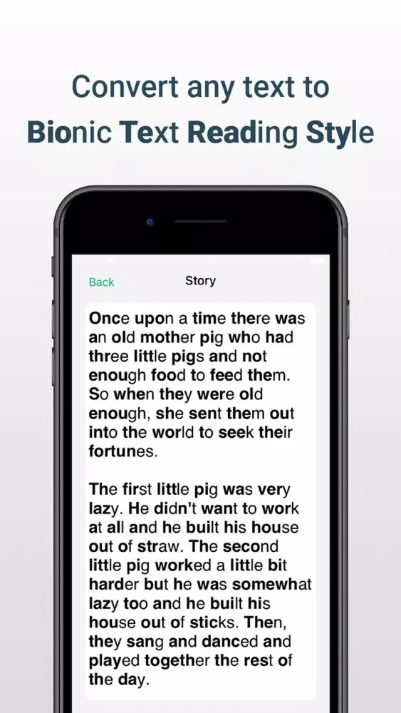 Capturas de pantalla de Bionic Text: Bold Reading
